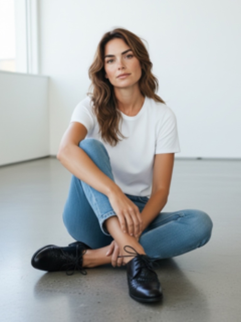 Cole Haan Black Weave Oxford Lace Women's Loafer Size 5B